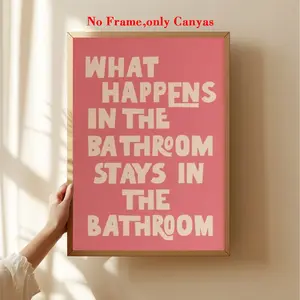 Wall Art Quote Poster, Bathroom Print, Fun Home Decor, College Style, Minimalist Decoration, Colorful Toilet Art, Dopa Art, Bathrooms, Quote Prints