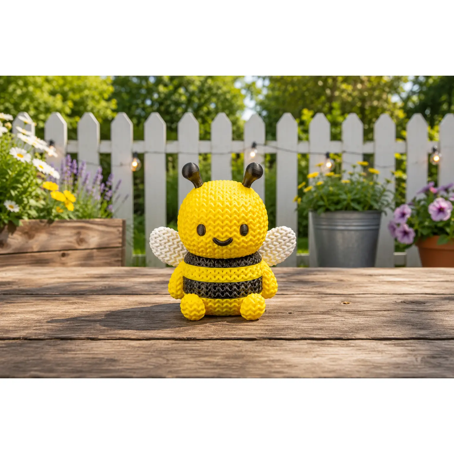 Chunky Bumble Bee – Adorable Handmade Desk Decor in Three Sizes – Customization Available!