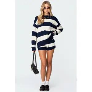 Riley Striped Knit Shorts