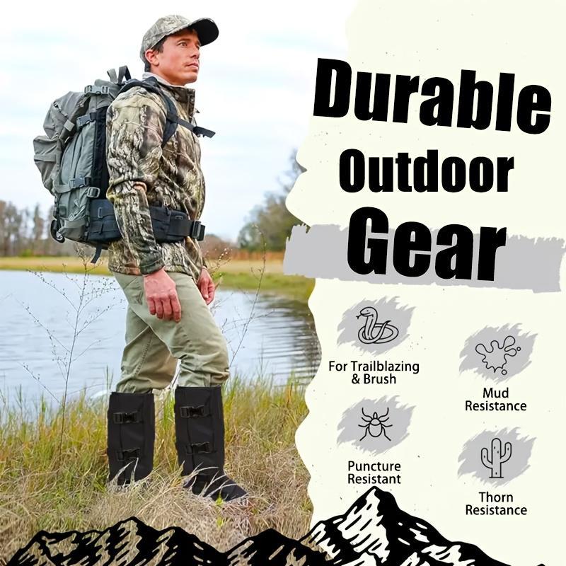 Unisex Adjustable Outdoor Snake-Resistant Leg Gaiters, Abrasion-Resistant Durable Fabric Protective Gear for Hunting, Hiking Unisex Adjustable Outdoor Snake-Resistant Leg Gaiters, Abrasion-Resistant Durable Fabric Protective Gear for Hunting, Hiking