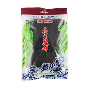 WELPAC Japanese Kombu Seaweed - Thick Dried Kelp for Dashi Broth, Udon Soup Base & Chawanmushi - 113g