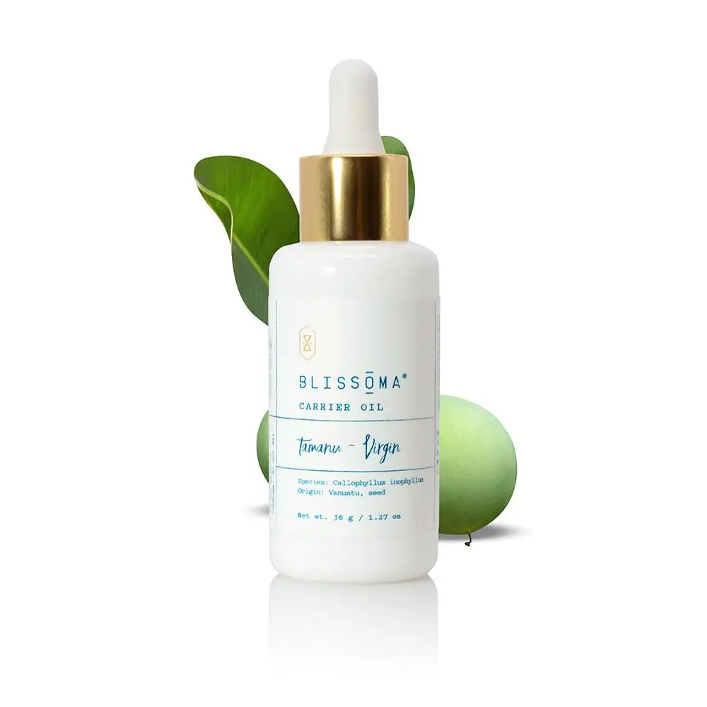 Blissoma Pure Virgin Tamanu Oil from Vanuatu - Repair & Protect Acne-Prone, Irritated Skin - Cruelty-Free Skincare Serum & Essence for Cuts, Rashes, Cruelty Free Serums & Essences