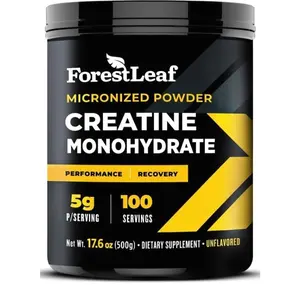 Micronized Creatine Monohydrate Powder - Maximize Muscle Growth & Strength - Unflavored Creatine for Women and Men - 5G Per Serving - 100 Servings