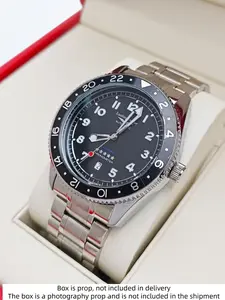 Top Luxury Business Men's Mechanical Watch, New Best-Selling Automatic Mechanical Watch, Waterproof Calendar Fashion Casual Simple Style, Stainless Steel Watches