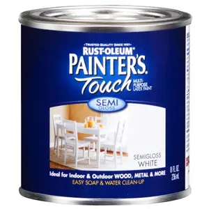Rustoleum .50 Pint Semi Gloss White Painters Touch Multi-Purpose Pain 1993-730