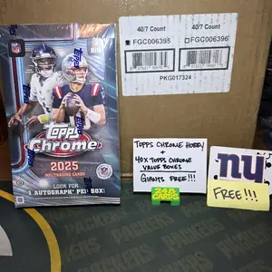 Break 1: 1X Topps Chrome Hobby and 40X Topps Chrome Value Box 2025 Sealed Case Team Break