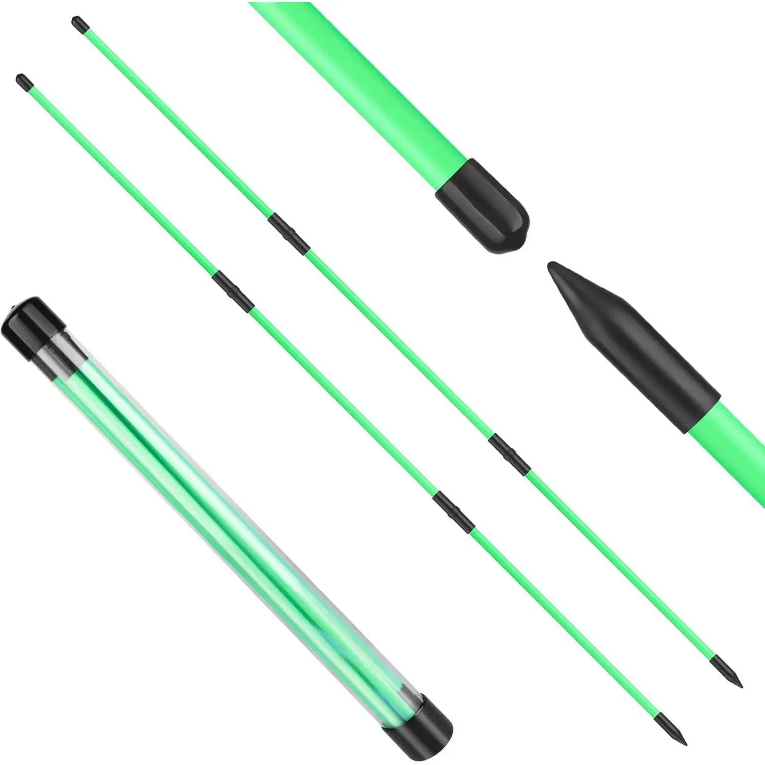 Golf Alignment Sticks 2 Packs 48" Foldable Alignment Stick Golf  Aid for Golf Practice