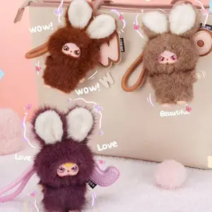 Babythree Super Mini Bunny Plush Blind Box – Cute Bag Charms Keychain Kawaii Girly Purse Accessories
