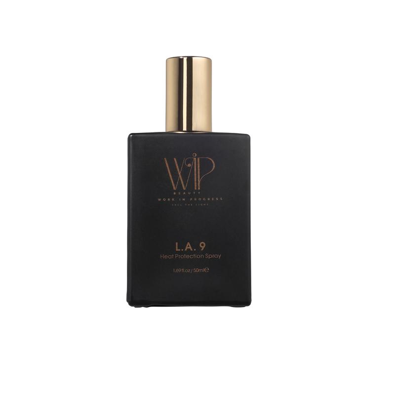 Wip Beauty L.A. 9 Heat Protectant Mist 1.69 Fl Oz 50 ml for All Hair Types Heat Protection Spray