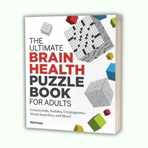 Ultimate Brain Health Puzzle Book for Adults – Crosswords, Sudoku, Word Searches & Brain Games