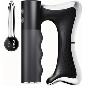 Heated Muscle Scraper Tool –Electric Fascia Knife Massager Heating and Vibration, Muscle Scraper Tool, Body Gua Sha Massage Tool,Fascia Tool Massage Tools for Deep Tissue(No massage cream included)