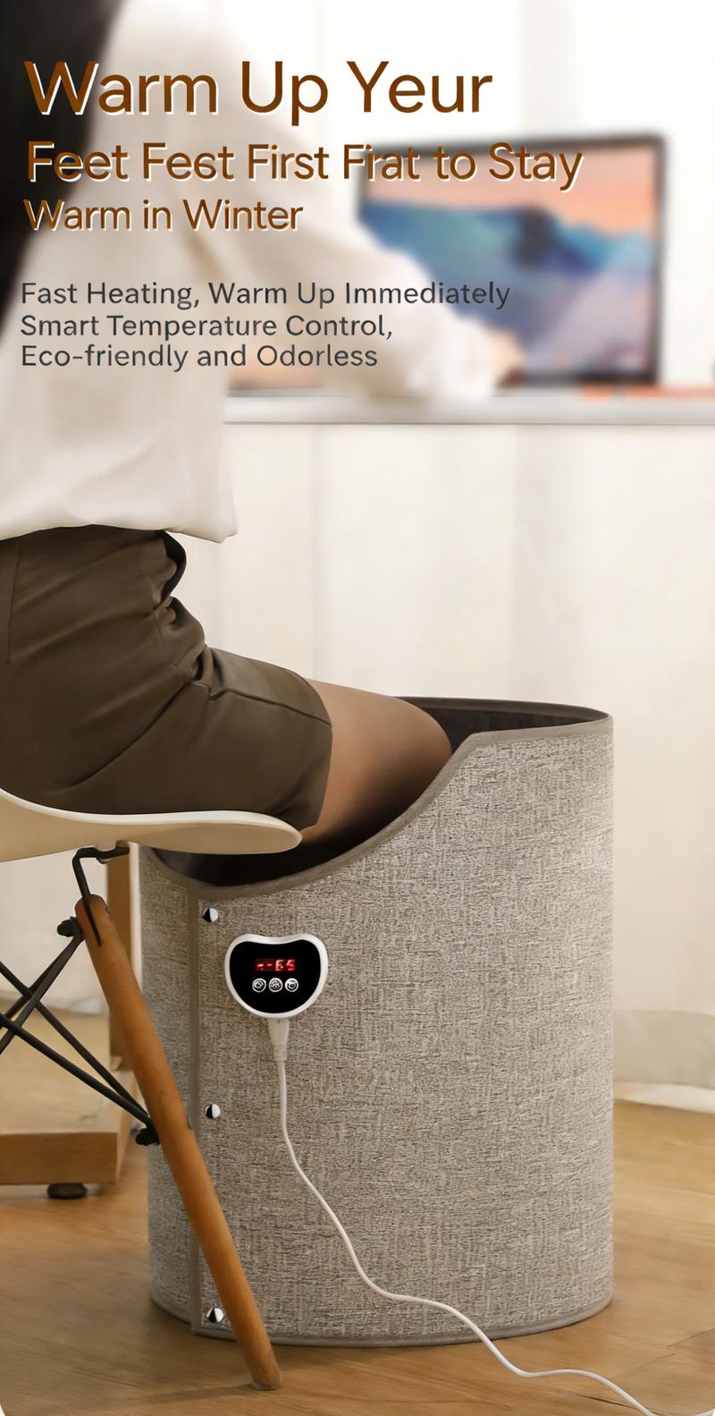 Foldable Under Desk Foot & Leg Warmer with Soft Blanket Portable Electric Space Heater for Office and Home Quiet Heating Pad for Feet Knees & Legs Compact Winter Warmth Solution Foldable Under Desk Foot & Leg Warmer with Soft Blanket Portable Electric Space Heater for Office and Home Quiet Heating Pad for Feet Knees & Legs Compact Winter Warmth Solution