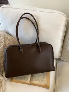 Pure Color Large Capacity Pillow Bag, Stylish Trendy Versatile Simple Fashion Tote Bag, Perfect for Everyday Use, Everyday Bags