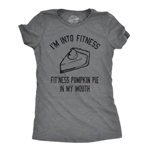 Womens Fitness Pumpkin Pie In My Mouth T shirt Funny Thanksgiving Thankful Turkey Day Funny Womens T Shirts Cute Vintage Fashion Casual Ladies T-Shirt Gift Thanksgiving Tops for Women Funny Fitness Top Women's Dark Grey
