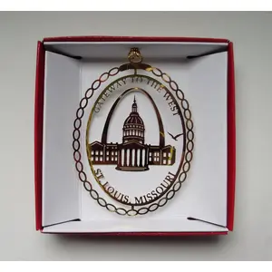St. Louis Christmas Ornament Gateway Arch Missouri City State Travel Souvenir