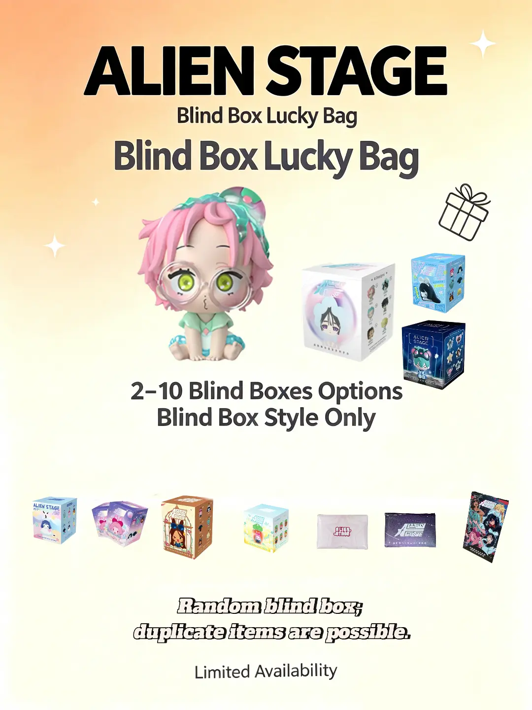 Alien Stage Mystery Plush Blind Box Set – IvanTill, MiziSua & Hyuluka Fan Gift Collectible Series