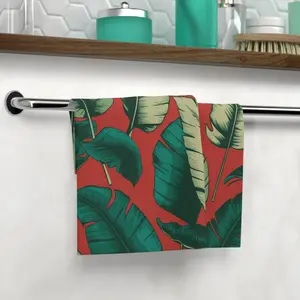 Leaves Pattern Face Towel