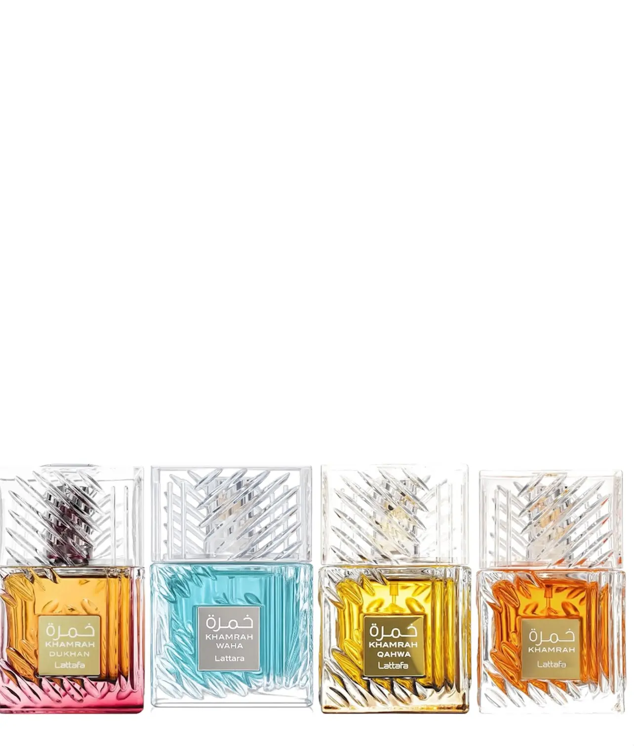 Lattafa Khamrah Collection (Qahwa, Black, Waha, Dukhan) Cruelty Free Unisex Eau de Parfum - Vanilla, Warm Spicy, Cinnamon, Sweet Scent, Long-Lasting, 3.4 oz/100 ml - Beauty & Personal Care Fragrance, Cruelty Free Unisex Fragrance