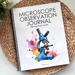 Microscope Observation Journal for Kids | Elementary Science Notebook | STEM science | Homeschool Science Workbook