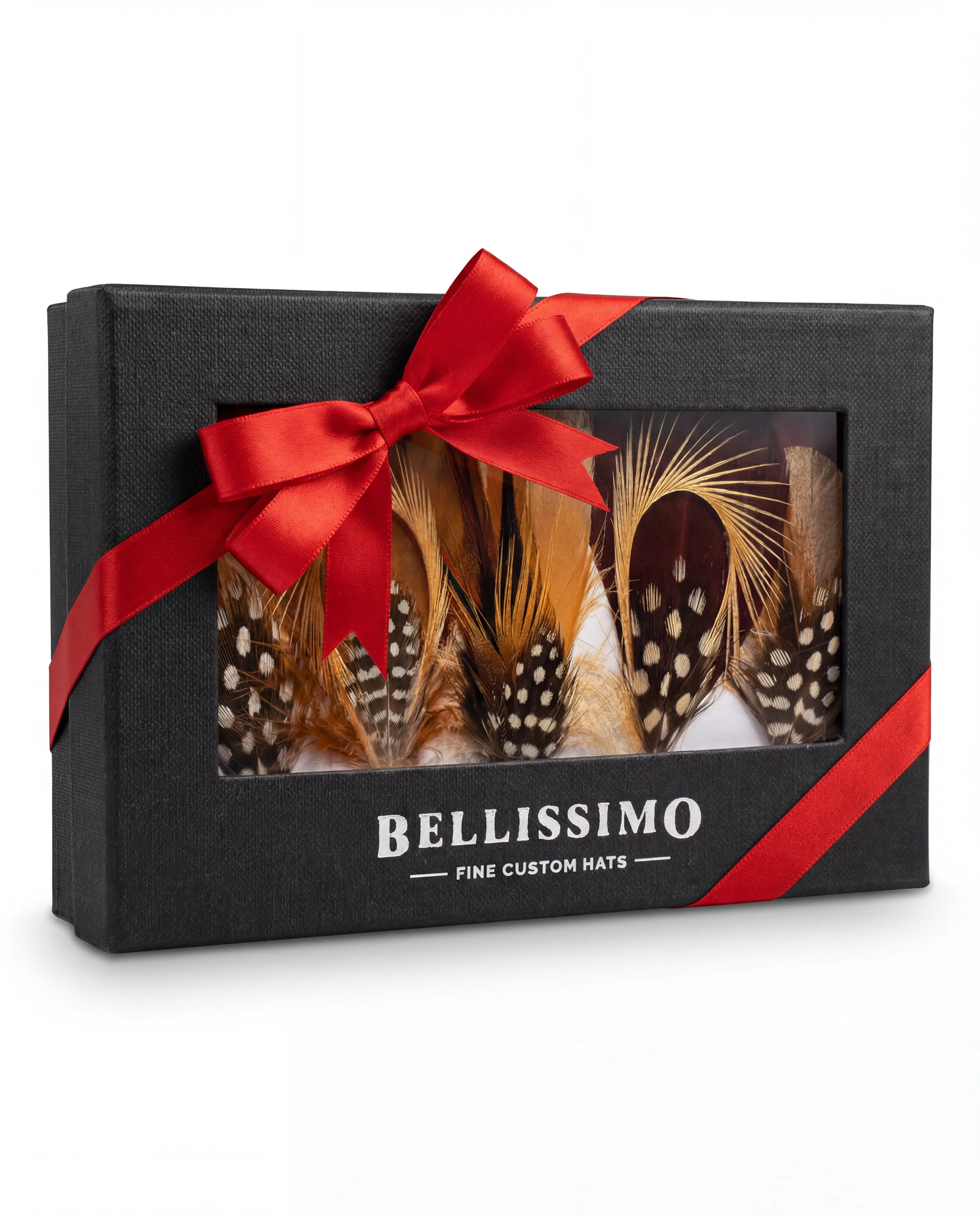 Premium Gold Feather Pack - Set of 5 Handcrafted Feathers for Hat Accessory