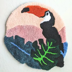 Tropical Toucan Wall Rug Tuft - Handmade