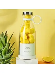 Portable Blender for Shakes and Smoothies with 11.83 Oz Travel Cup and Lid,Durable Stainless Steel Blades for Juice Blending Performance[White]