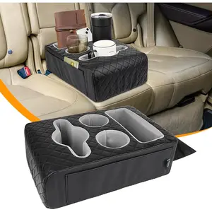 Seat Cup Holder for ,  Bed Organizer,   Boat Organizer, Couch Cup Holder Expander Tray Holds Fit for Coffee Drink  Snacks Remote with Side Pockets