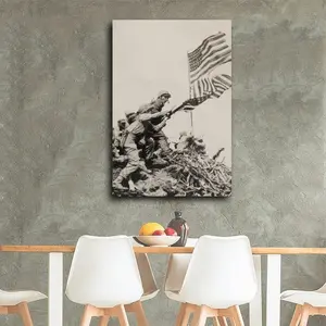 [UNFRAMED POSTER] 1945 Flag Raising at Iwo Jima Art Poster Home wall decoration art posters