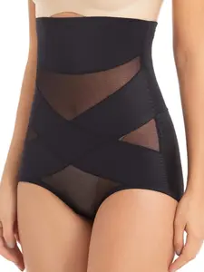Women's High Waist Shapewear Panties, Adjustable Straps, Anti-Slip Design, Cross Layer Interior, Perfect for Daily Wear & Special Occasions, Womenswear