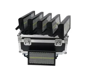 AUVI LIGHTS Pixel Storm LED Panel – Effect Strobe Wash Pixel Light (Set of 6 with Flight Case)