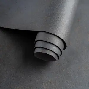 16"×591" Large Size Extra Thick Grey Blue Concrete Peel and Stick Wallpaper Industrial Cracked Concrete Contact Paper Vinyl Cement Sticker for Bedroom Bathroom Gym Walls