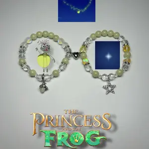 Evangeline X Ray Matching Bracelets Glow in the Dark for couples, best friends, family