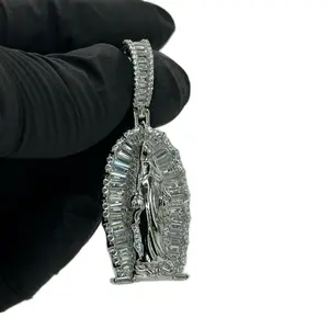 Virgencita blanca silver 925 and CZ stone