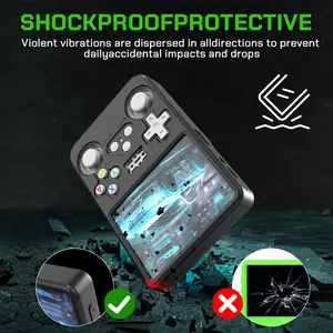Suitable for R36S handheld game console, convenient silicone storage case, home game console protective cover, handheld console