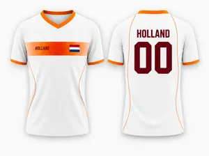 Holland Soccer Jersey, Netherlands Style Sports Tee, Country Supporter Gift for Men Women