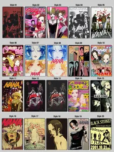 Nana Retro Anime Manga Print Art Wall Decor Poster, Retro Movie Print, Modern Vintage Movie Posters Illustrations Decoration