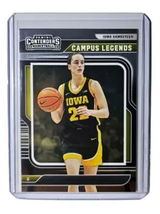 Caitlin Clark 2024 Silver Foil Panini Campus Legends #CL1 Card Iowa Hawkeyes