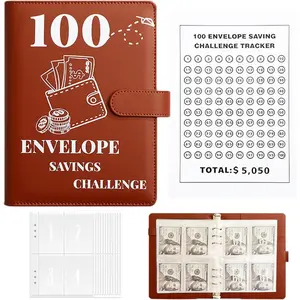 100 Days  Saving Challenge  Envelope Budgetstorage Book,  Saving Binder, Easy and Fun Way to Save $10,000 or $5,050, Saving Challenge Book with Family, , Bestie
