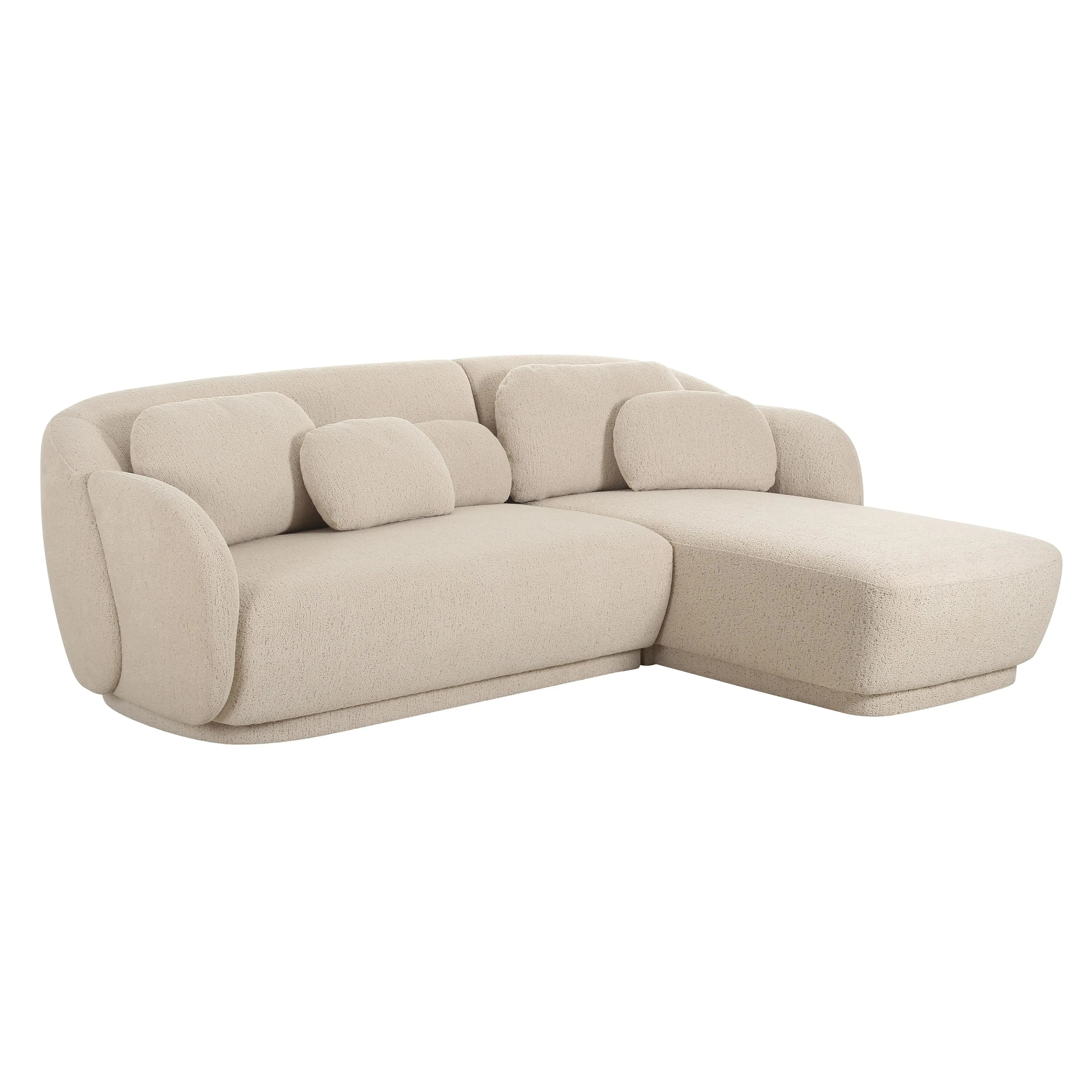 Misty 2-Piece Cream Performance Boucle L-Shaped Sectional Misty 2-Piece Cream Performance Boucle L-Shaped Sectional