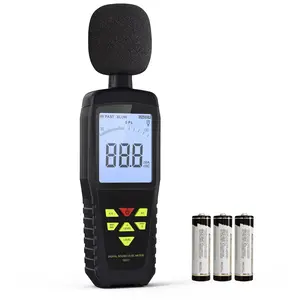 Decibel Meter,  Digital Sound Level Meter Portable SPL Meter 30dB to 130dB(5 Measurement Range) Backlight LCD Display, MAX/MIN Noise Measurement, Audible and Visual Alarms,Data Hold, A/C Mode