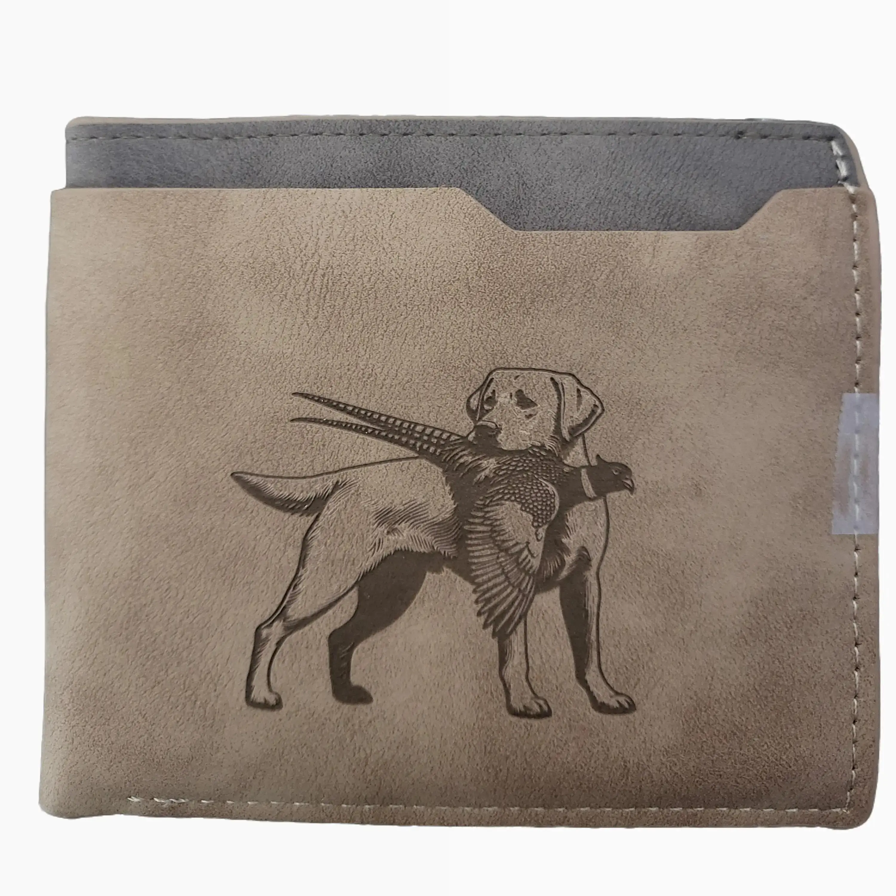 Personalized Leather Wallet Engraved Mens Christmas Gift with Initials or Short Phrase Customization for Him