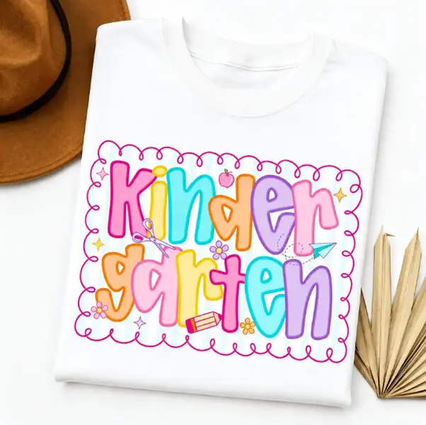 Kindergarten Teacher Shirt,Kindergarten Teacher Tshirt, Kindergarten Team Tee, Back to School Teacher Appreciation