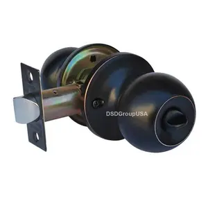 Constructor Chronos Privacy Door Lever Lock Set Knob Handle Set- Oil Rubbed Bronze