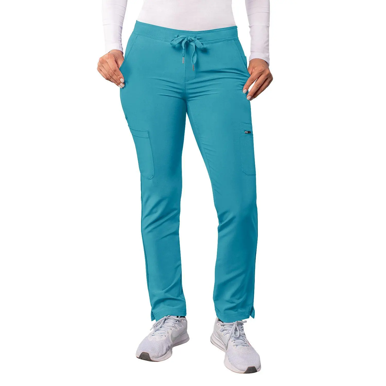 Addition Women's Skinny Leg Cargo Pant  by Adar (Regular) XXS-3XL / TEAL BLUE