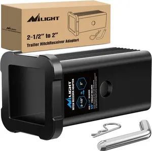 Nilight Trailer Hitch Receiver Extender Adapter Reducer 2-1/2 to 2 Inch Sleeve Convertor Receiver Aluminum Towing Accessories for Tractor Bucket RV Truck Bike Rack Cargo Carriers