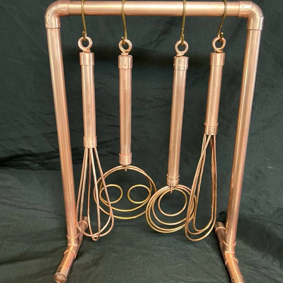 Set of 4 Copper Whisks for Home Cooking - Balloon, Dough, Sauce and Flat Whisks Perfect for any cooking enthusiast!