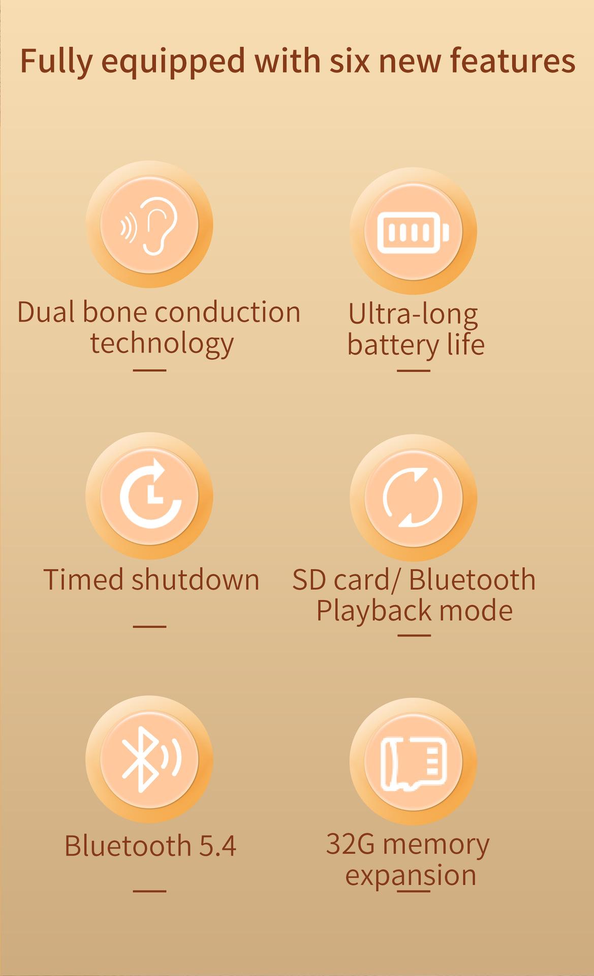 Pillow Speaker – Bluetooth Bone-Conduction Sleep Speaker with White Noise & Sleep Timer, Cozy Under Pillow Audio for Side Sleepers Valentine's Day gift, New Year's gift