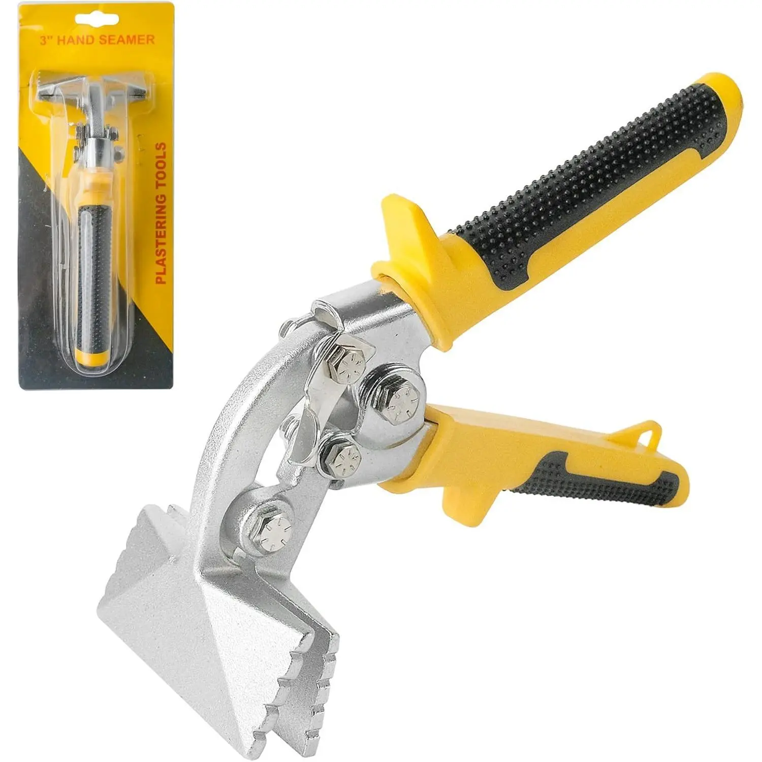 Straight Jaw Sheet Metal Bender Tools, Ergonomic Handle, 3 Inch Hand Seamers, for Bending and Flattening Sheet Metal, Sheet Metal Bender