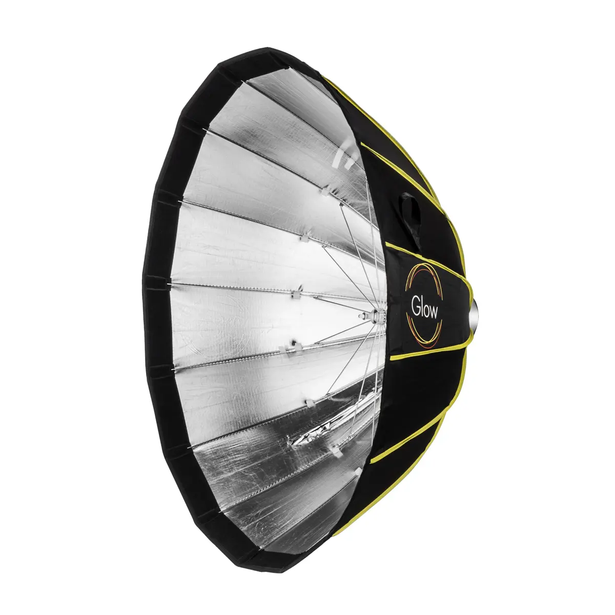 33.4" Silver Aluminium Glow EZ Lock Parabolic Softbox - Portable Durable Camera Accessory with Direct Mount for Flashpoint XPLOR 300/400 Series, Godox AD-S85 Photographers, Accessories