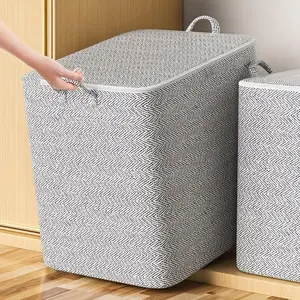 Foldable Storage Bag, Versatile Storage Bag, 1 Count Large Capacity Clothes Storage Bag with Handle, Household Clothes Storage Bag for Bedroom, Living Room, Office, Space Saver Bags